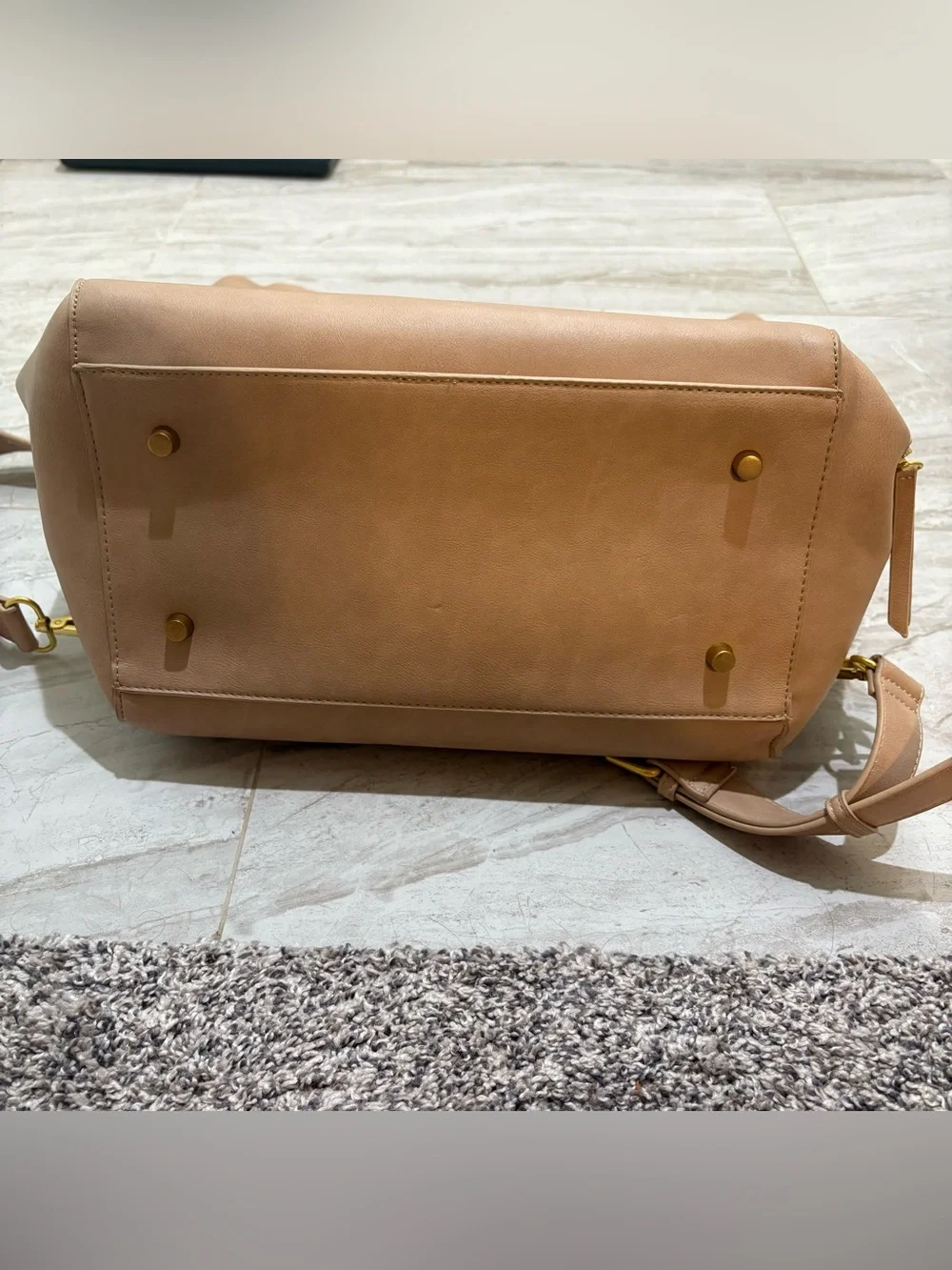The Fawn + Nordstrom Square Diaper Bag  Backpack Beige